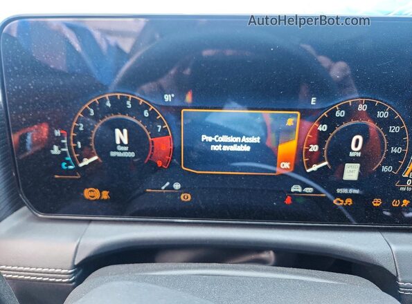 1FA6P8CF5R5436112 2024 FORD MUSTANG Black Instrument cluster view