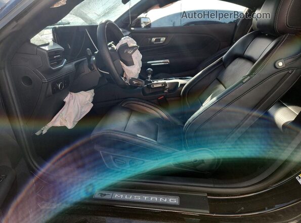 1FA6P8CF5R5436112 2024 FORD MUSTANG Black Front interior view
