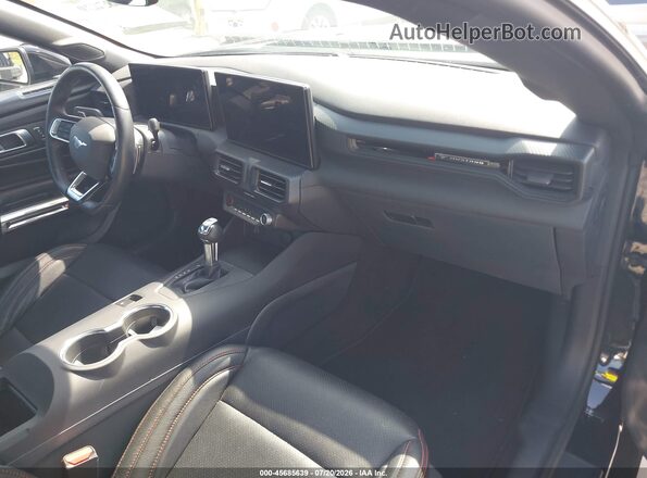 1FA6P8CF5S5413094 2025 FORD MUSTANG Black Вид салону спереду