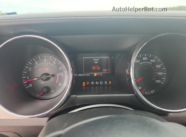 1FA6P8CF6G5240659 2016 FORD MUSTANG Gray Вид щитка приладів
