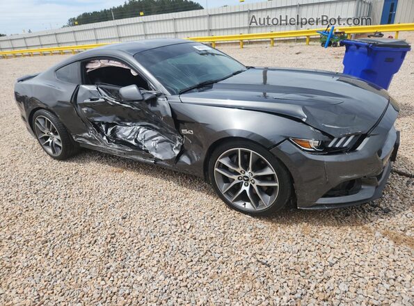 1FA6P8CF6G5240659 2016 FORD MUSTANG Gray Передня права чверть