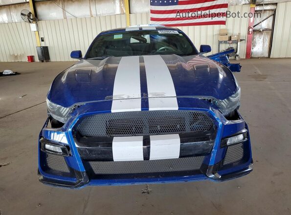 1FA6P8CF6H5213950 2017 FORD MUSTANG Blue Widok z przodu
