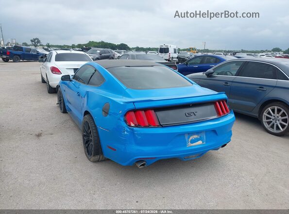 1FA6P8CF6H5237133 2017 FORD MUSTANG Blue Հետևի ձախ