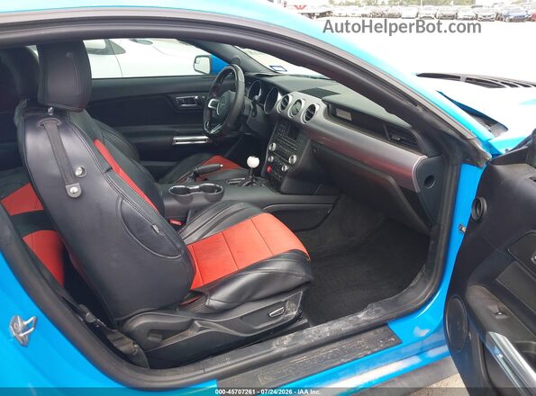 1FA6P8CF6H5237133 2017 FORD MUSTANG Blue Սալոնի դիմացի տեսք