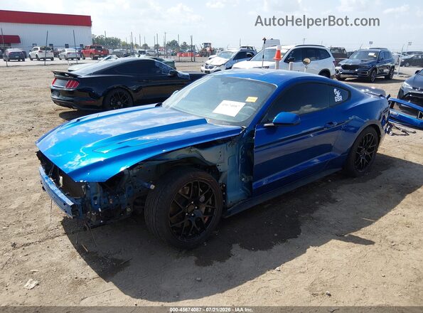 1FA6P8CF6H5246608 2017 FORD MUSTANG Blue Передня ліва чверть