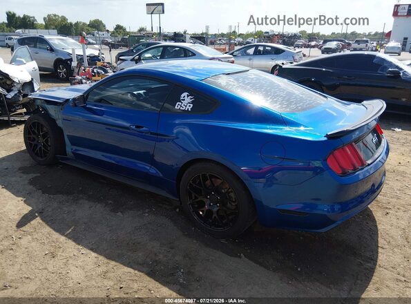 1FA6P8CF6H5246608 2017 FORD MUSTANG Blue Задня ліва чверть