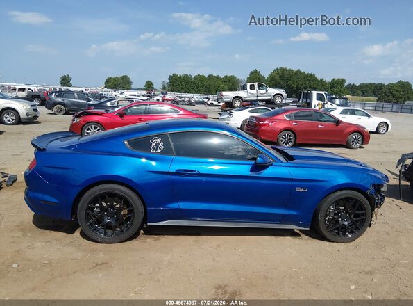 1FA6P8CF6H5246608 2017 FORD MUSTANG Blue Панорамний вид салону 360°