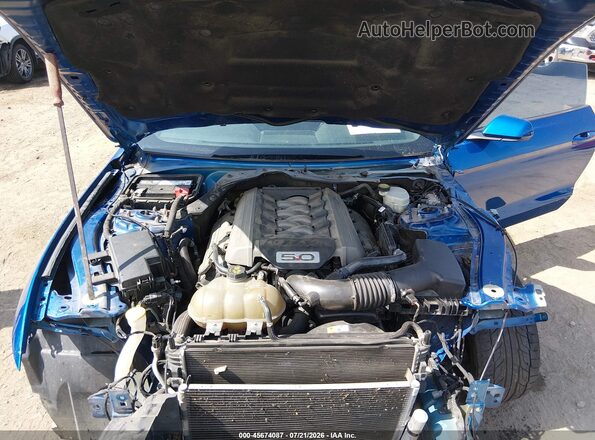 1FA6P8CF6H5246608 2017 FORD MUSTANG Blue Вид ззаду