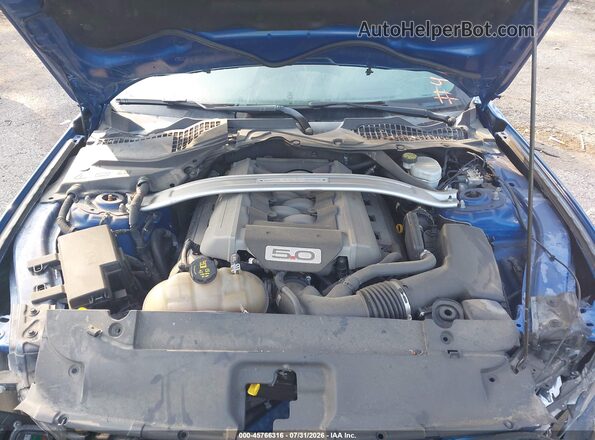 1FA6P8CF6H5270875 2017 FORD MUSTANG Blue Vista trasera