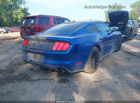 1FA6P8CF6H5270875 2017 FORD MUSTANG Blue Trasero derecho