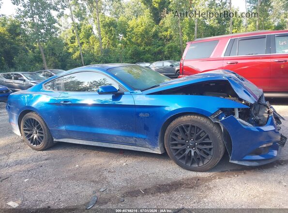 1FA6P8CF6H5270875 2017 FORD MUSTANG Blue Vista del cuadro de instrumentos