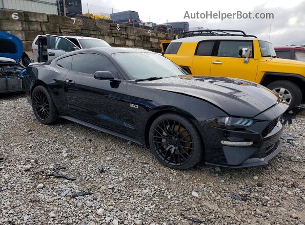 1FA6P8CF6J5113160 2018 FORD MUSTANG Black Delantero derecho