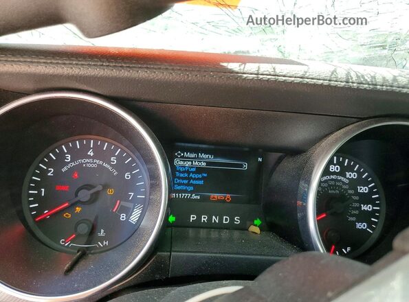 1FA6P8CF6J5164075 2018 FORD MUSTANG Black ხელსაწყოთა პანელის ხედი