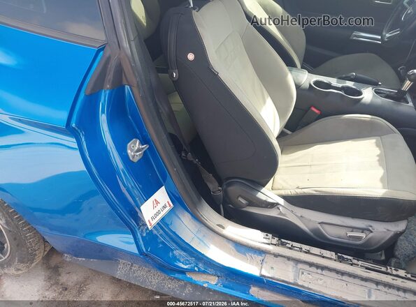 1FA6P8CF6K5202082 2019 FORD MUSTANG Blue Вид задньої частини салону