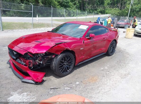 1FA6P8CF6L5150065 2020 FORD MUSTANG Красный Передняя левая четверть