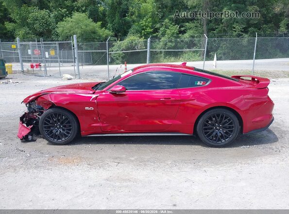 1FA6P8CF6L5150065 2020 FORD MUSTANG Красный Панорамный вид салона 360°