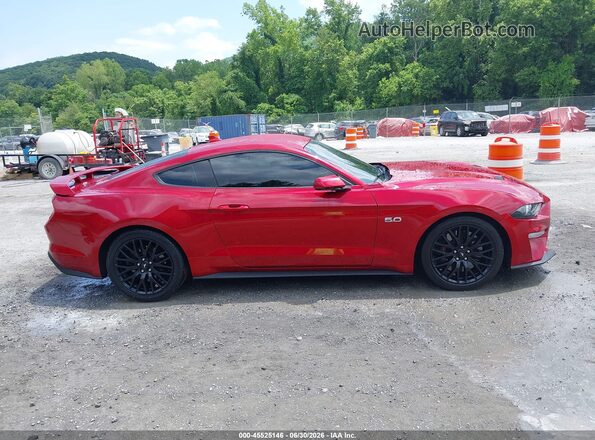 1FA6P8CF6L5150065 2020 FORD MUSTANG Красный Вид задней части салона