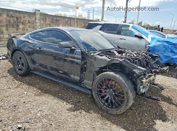 1FA6P8CF6M5125832 2021 FORD MUSTANG Black Передня права чверть