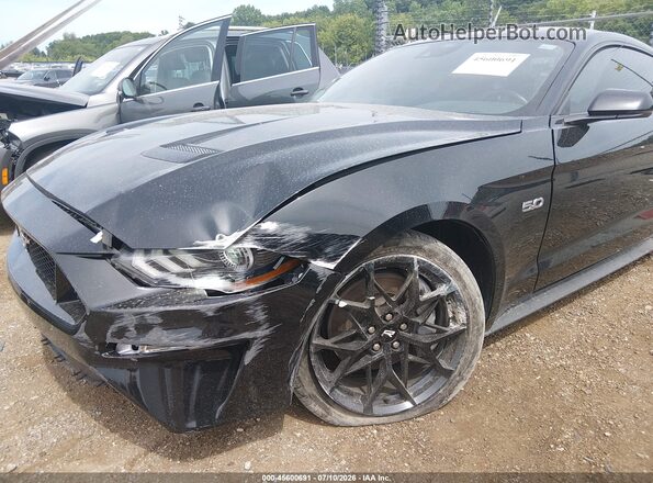 1FA6P8CF6N5141367 2022 FORD MUSTANG Black Դիմացի տեսք
