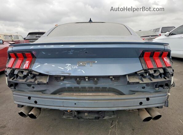 1FA6P8CF6R5411557 2024 FORD MUSTANG Blue Вид ззаду