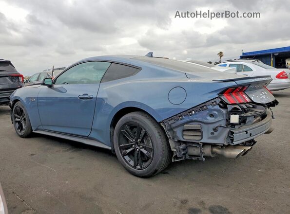 1FA6P8CF6R5411557 2024 FORD MUSTANG Blue Задня ліва чверть