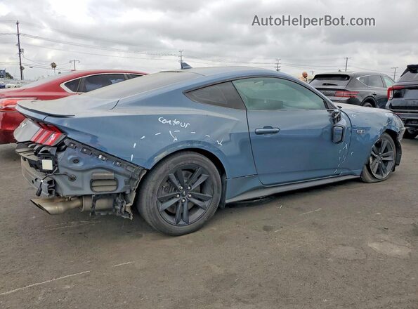 1FA6P8CF6R5411557 2024 FORD MUSTANG Blue Задня права чверть