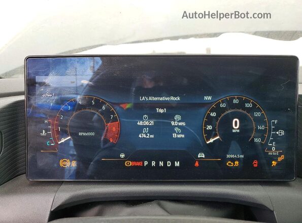 1FA6P8CF6R5411557 2024 FORD MUSTANG Blue Вид панелі приладів