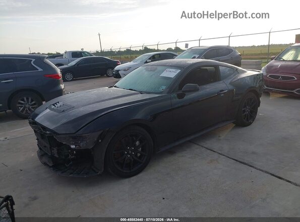 1FA6P8CF6R5418525 2024 FORD MUSTANG Black Передня ліва чверть