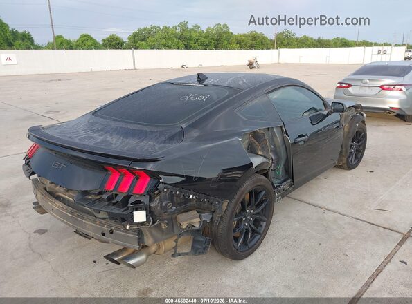 1FA6P8CF6R5418525 2024 FORD MUSTANG Black Задня права чверть
