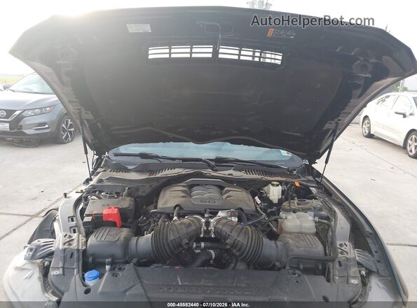 1FA6P8CF6R5418525 2024 FORD MUSTANG Black Вид ззаду