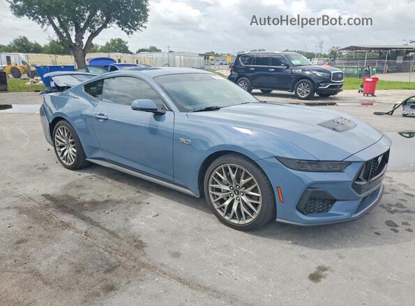 1FA6P8CF6S5417719 2025 FORD MUSTANG Синий Передняя правая четверть