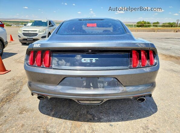 1FA6P8CF7G5241853 2016 FORD MUSTANG Gray Vista trasera