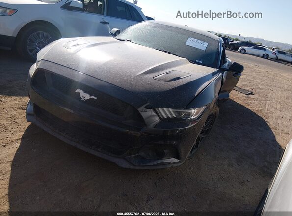 1FA6P8CF7G5328507 2016 FORD MUSTANG Черный Передняя левая четверть