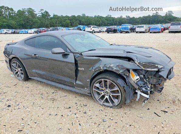 1FA6P8CF7H5344160 2017 FORD MUSTANG Gray Delantero derecho
