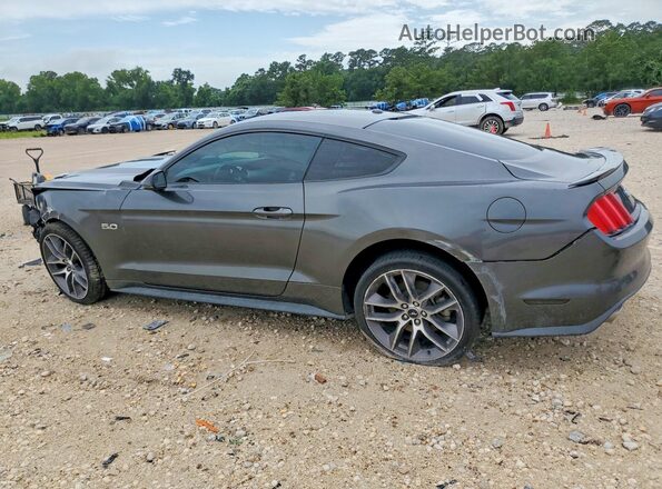 1FA6P8CF7H5344160 2017 FORD MUSTANG Gray Trasero izquierdo