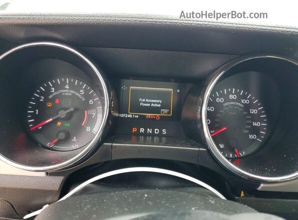 1FA6P8CF7H5344160 2017 FORD MUSTANG Gray Vista del cuadro de instrumentos