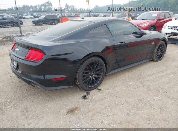 1FA6P8CF7J5129223 2018 FORD MUSTANG Black Tył prawy