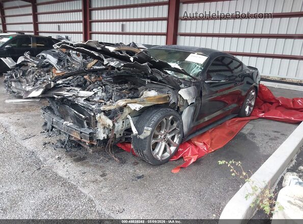 1FA6P8CF7J5146006 2018 FORD MUSTANG Black Передня ліва чверть