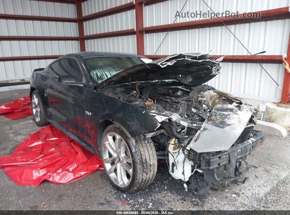 1FA6P8CF7J5146006 2018 FORD MUSTANG Black Вид задньої частини салону