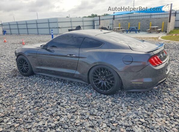 1FA6P8CF7K5101794 2019 FORD MUSTANG Gray Rear left