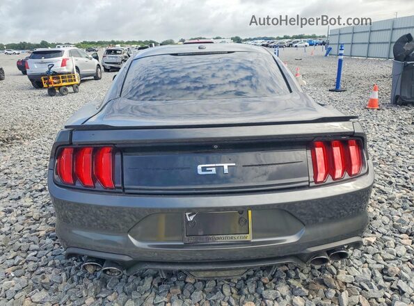 1FA6P8CF7K5101794 2019 FORD MUSTANG Gray Rear view
