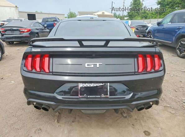 1FA6P8CF7K5146573 2019 FORD MUSTANG Black Հետևի տեսք