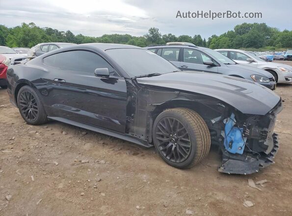 1FA6P8CF7K5146573 2019 FORD MUSTANG Black Առջևի աջ