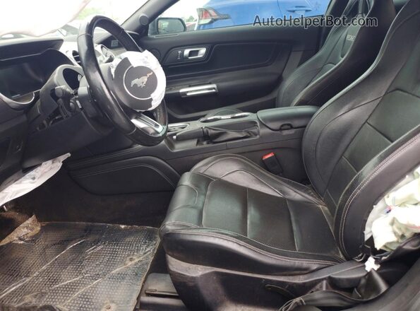 1FA6P8CF7K5168279 2019 FORD MUSTANG Black წინა სალონის ხედი