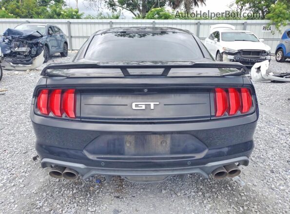 1FA6P8CF7K5168279 2019 FORD MUSTANG Black უკანა ხედი