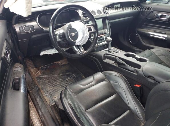 1FA6P8CF7K5168279 2019 FORD MUSTANG Black წინა პანელის ხედი