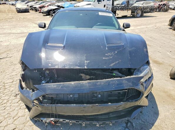 1FA6P8CF7K5169108 2019 FORD MUSTANG Black Widok z przodu