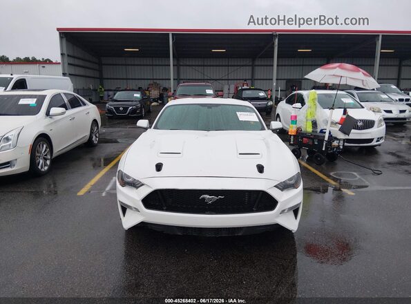 1FA6P8CF7K5191349 2019 FORD MUSTANG White Instrument cluster view