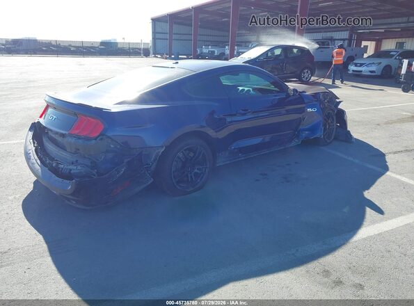 1FA6P8CF7L5108536 2020 FORD MUSTANG Синий Задняя правая четверть