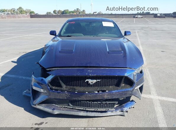 1FA6P8CF7L5108536 2020 FORD MUSTANG Синий Вид щитка приборов